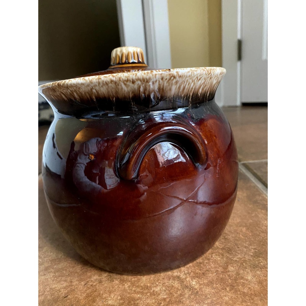 Brown Vintage Cooking Pot or Candy Jar with Lid - Picture 6 of 8